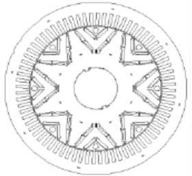 Double Rows Rotor & Stator Index-Pitch: 232.5