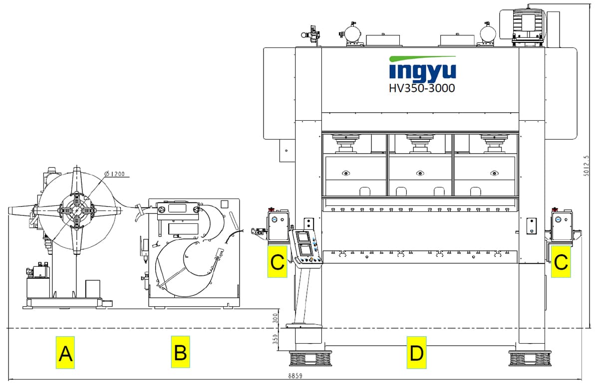 EV 0.15-0.3mm Stamping Press-Line Layout